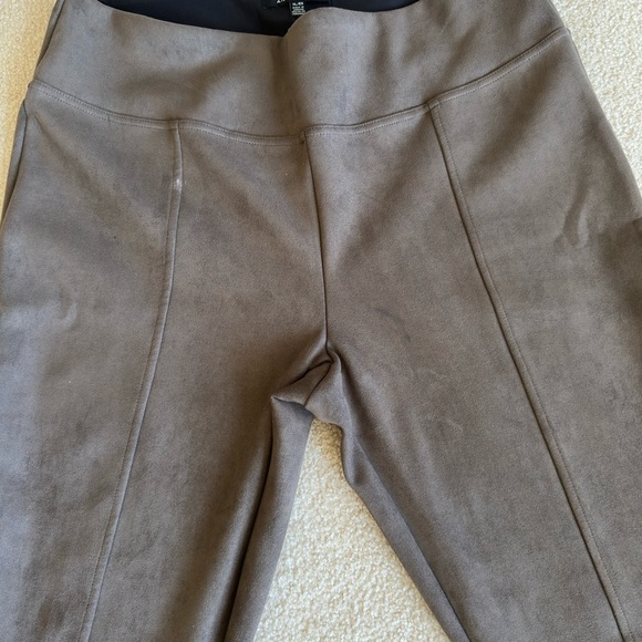 Andrew Marc Taupe Faux Sude Skinny Jeggings - XL - Picture 2 of 7